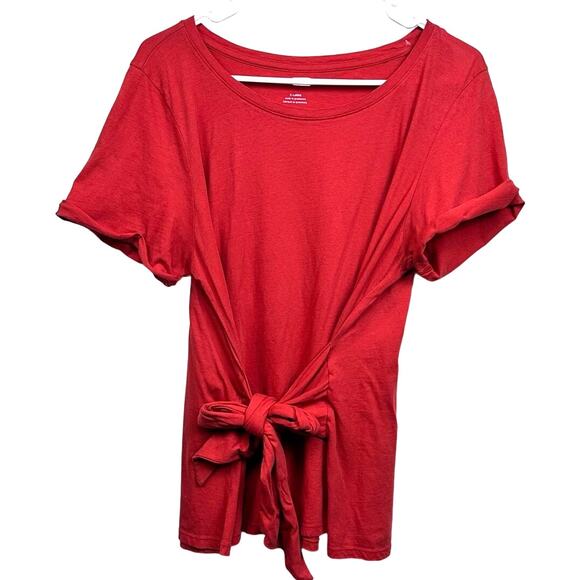 Anthropologie Rust Tie-Waist Blouse - Picture 3 of 10